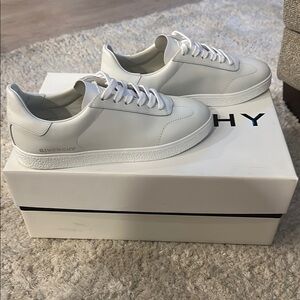 Givenchy White Leather Sneakers Minimalist Design